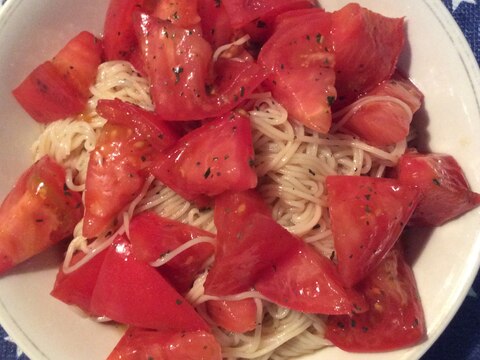 カッペリーニ風♪トマトでイタリアンそうめん